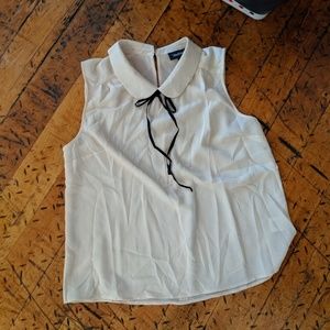 Modcloth Cream Blouse with Peter Pan Collar